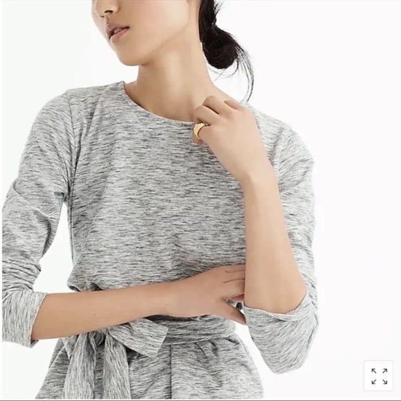 J.Crew black belted cross back top size large - Picture 9 of 11